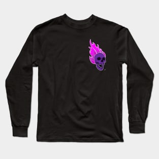 FIRE SKULL Long Sleeve T-Shirt